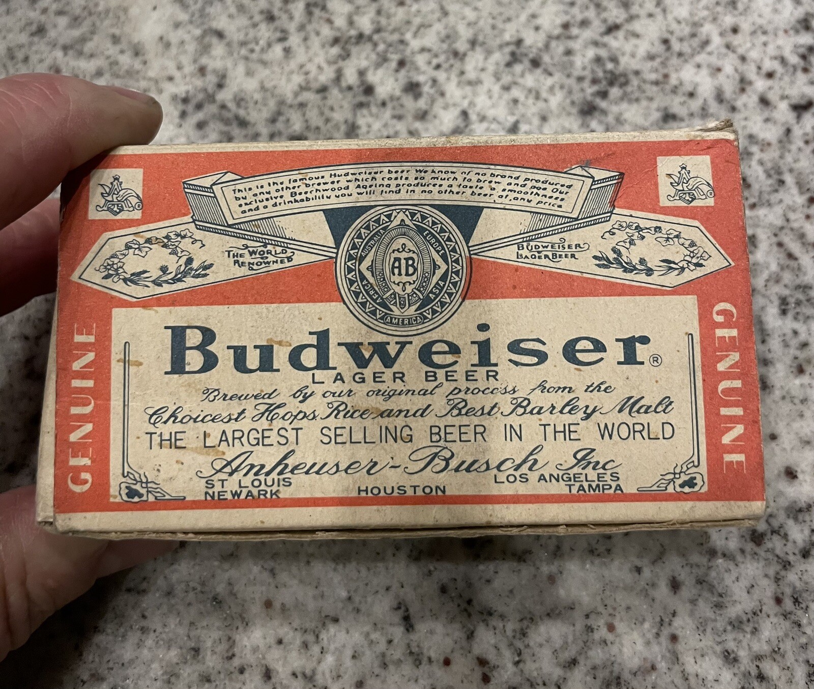 Vintage Budweiser Salt and Pepper Shakers With Box eBay