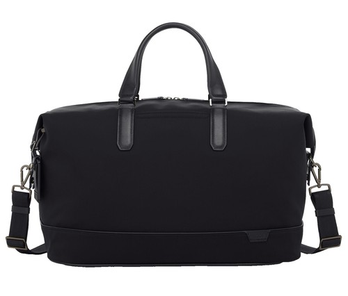 Tumi Black Nylon Leather Trim Zipper Closure Double Top Handles Backpack Tumi Black Nylon Leather Trim Zipper Closure Double Top  main image 3