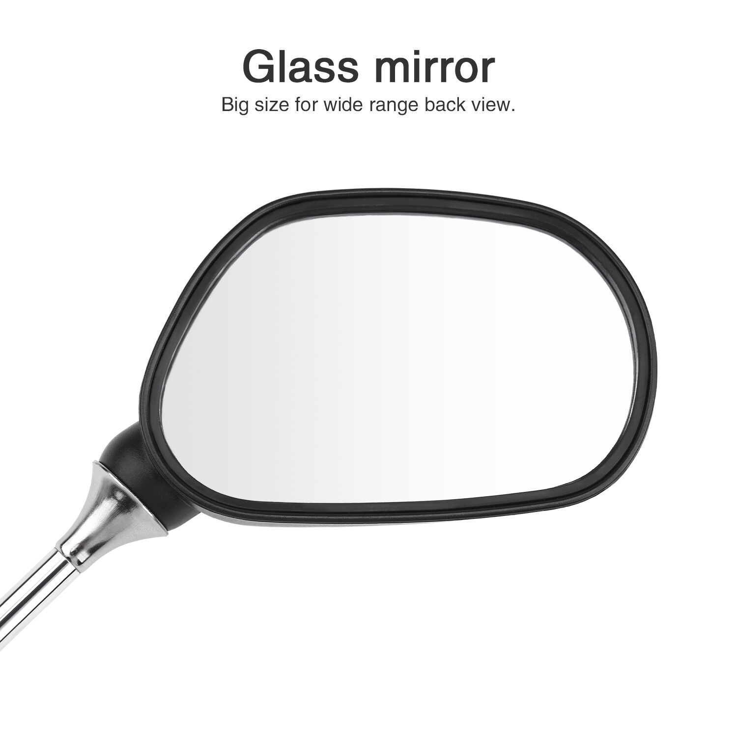 2Pcs Bicycle Handlebar Rear View Mirror Black for Mobility Scooter MTB