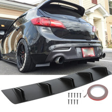 For Mazda Speed 3 Rear Bumper Lip Side Splitter Diffuser Spoiler Black 5-fins