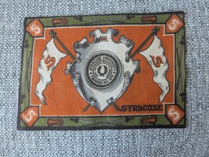 tobacco felt B16   Stracuse University  rug blanket