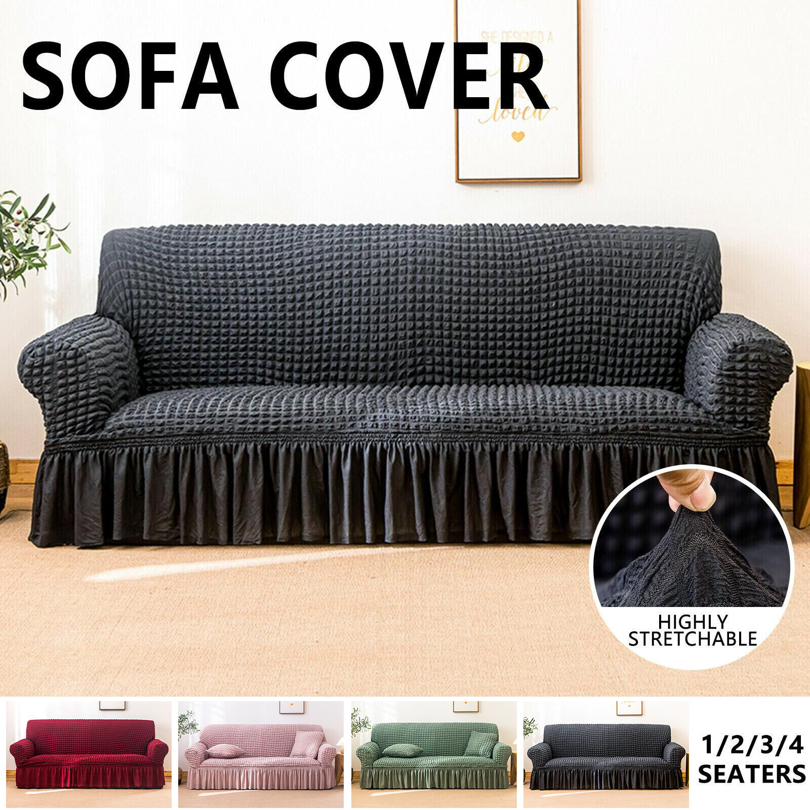 Green Floral Doona Duvet Quilt Cover Set Double/Queen/King/Size Bedding