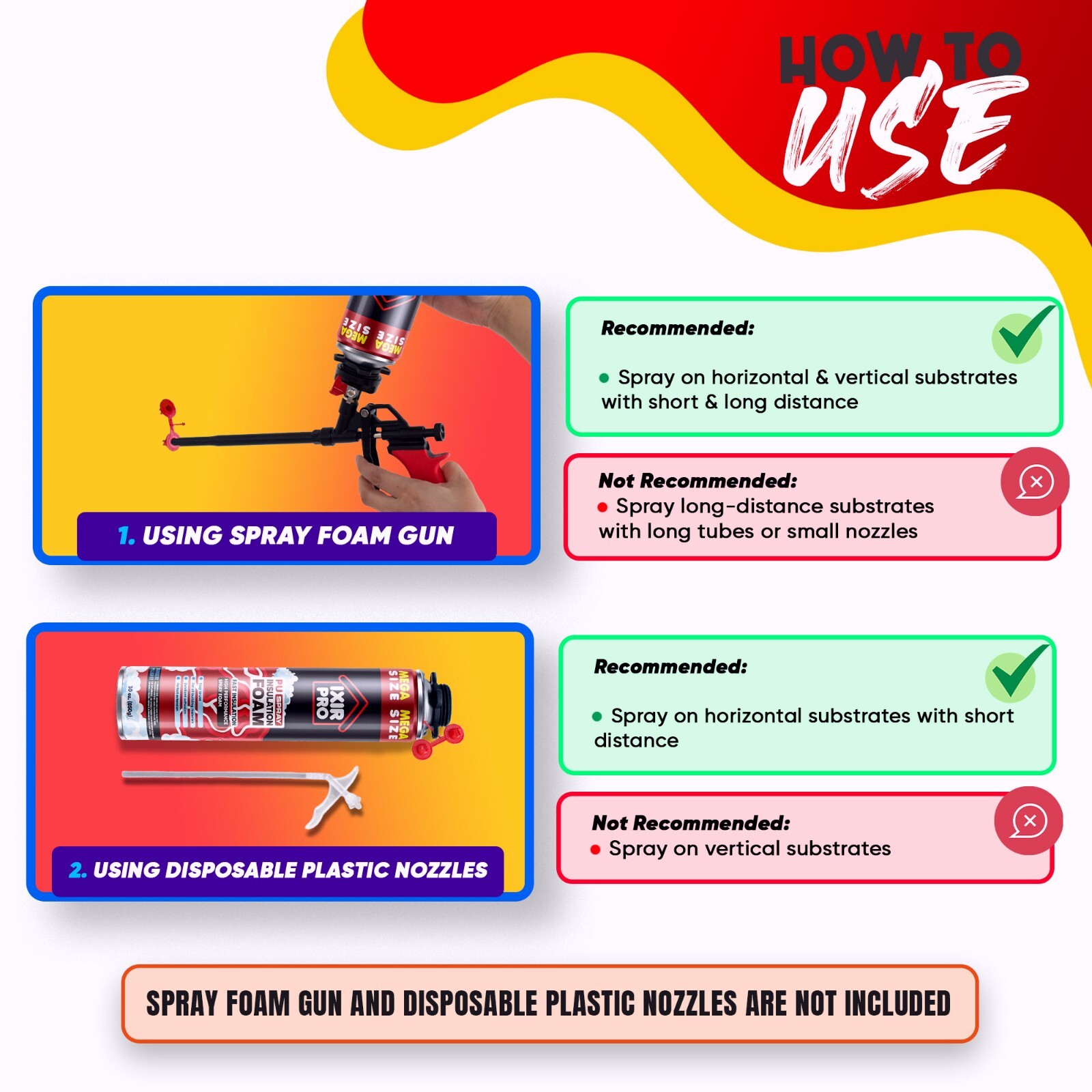 Mega Size Spray Foam Insulation Can (3x30 oz. / 850 g) Expanding Foam Sealant