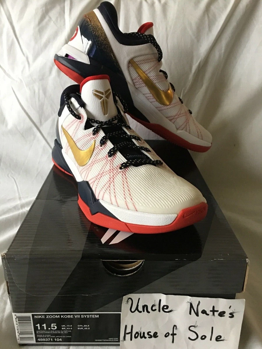 Nike Kobe Zoom VlI 7 System 2011 Gold Medal Team USA HOH Excl. Size 11.5 DS