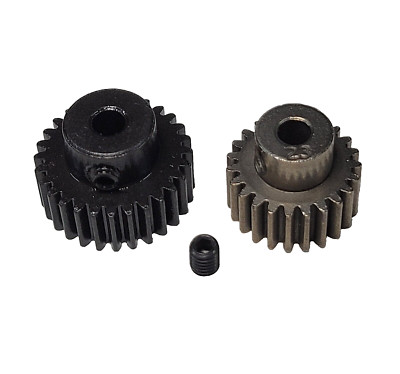 Fits Traxxas 23T & 28T Tooth Steel Pinion Gears 48p 1/16 E-Revo/ Rustler Slash