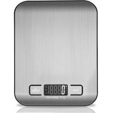 Bilancia Digitale Da Cucina Elettronica Piatto Acciaio Inox Precisione 1gr/5kg