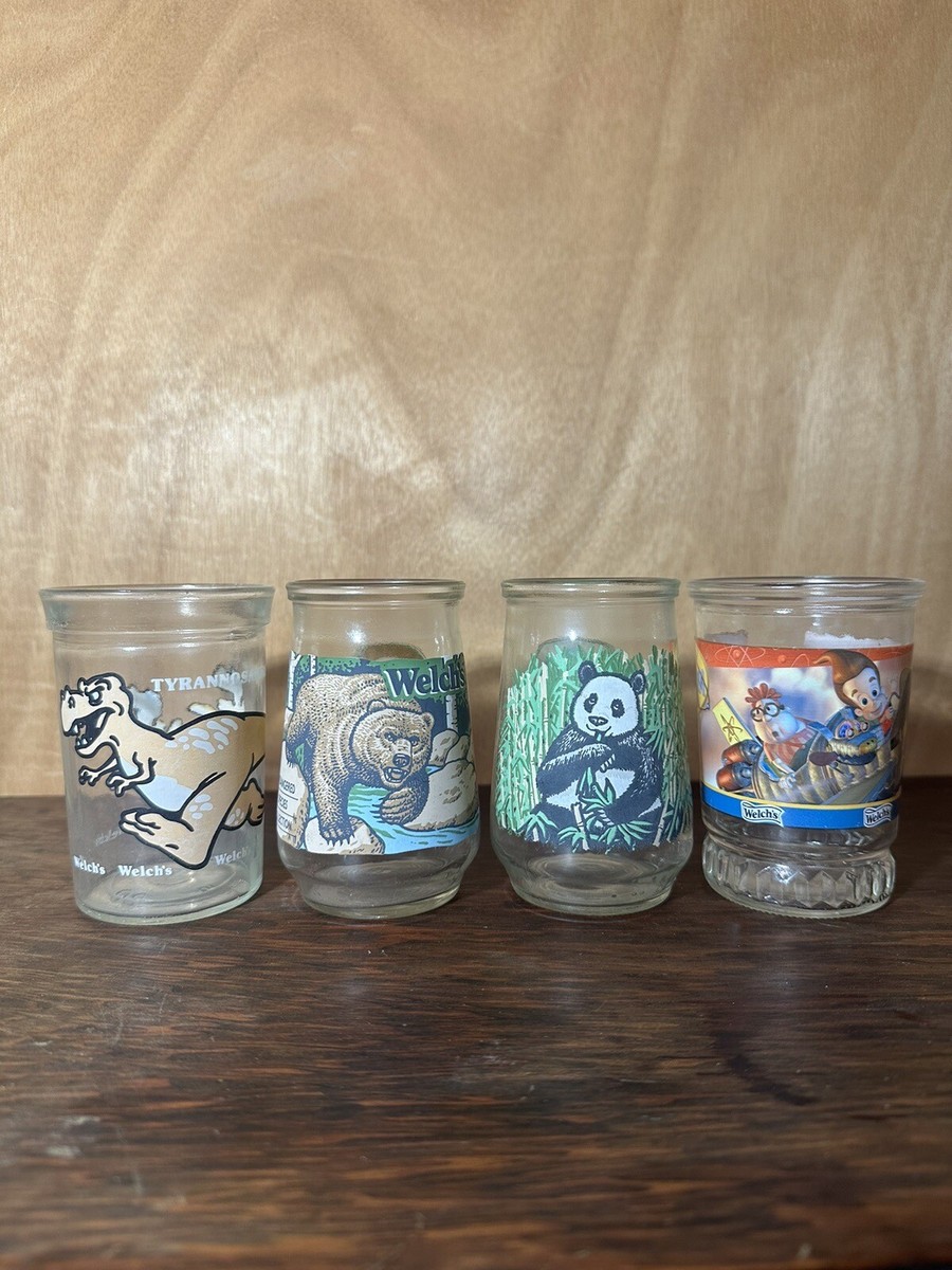 Vintage Welch's Jelly Jar Glasses (4) | eBay