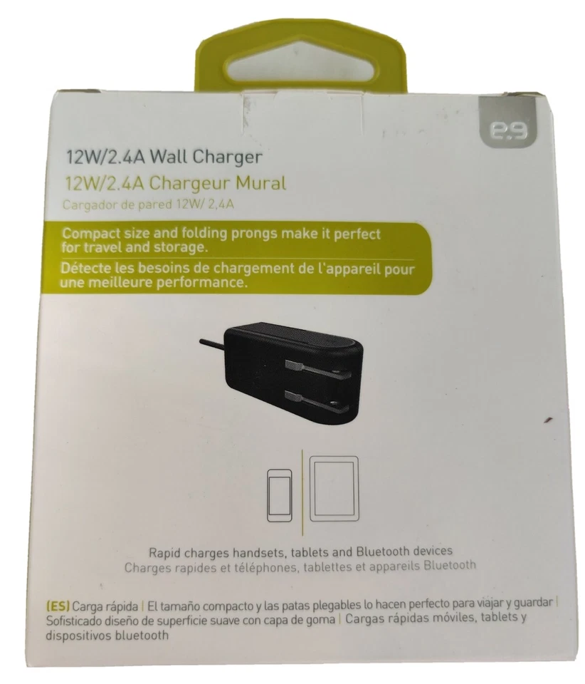 PureGear Fast Charge 12W / 2.4A Micro USB Wall Charger for Samsung - USA Plug - Image 2 of 2