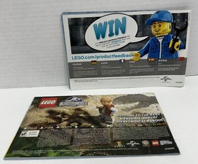 Lego Jurassic World Manuals For Set 75917 Raptor Rampage NO BRICKS