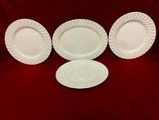 Johnson Brothers Regency Snowhite 4 Pc. Lot Of 3 Dinner Plates & 1 Oval Platter