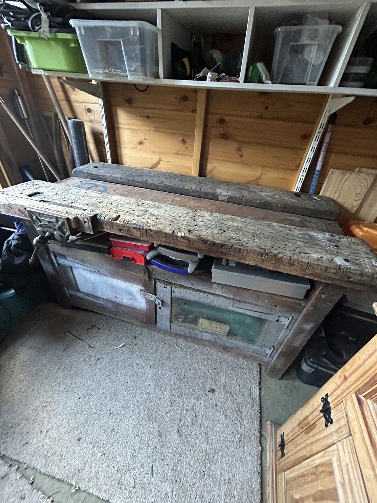 Vintage Foundry Work Bench eBay