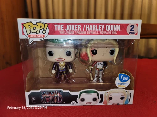 FUNKO POP F.Y.E. EXCLUSIVE THE JOKER / HARLEY QUINN Suicide Squad