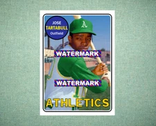 Jose Tartabull Oakland Athletics A's 1969 Style Custom Baseball Art Card
