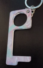 Pastel No Touch Plastic Keychain Accessory