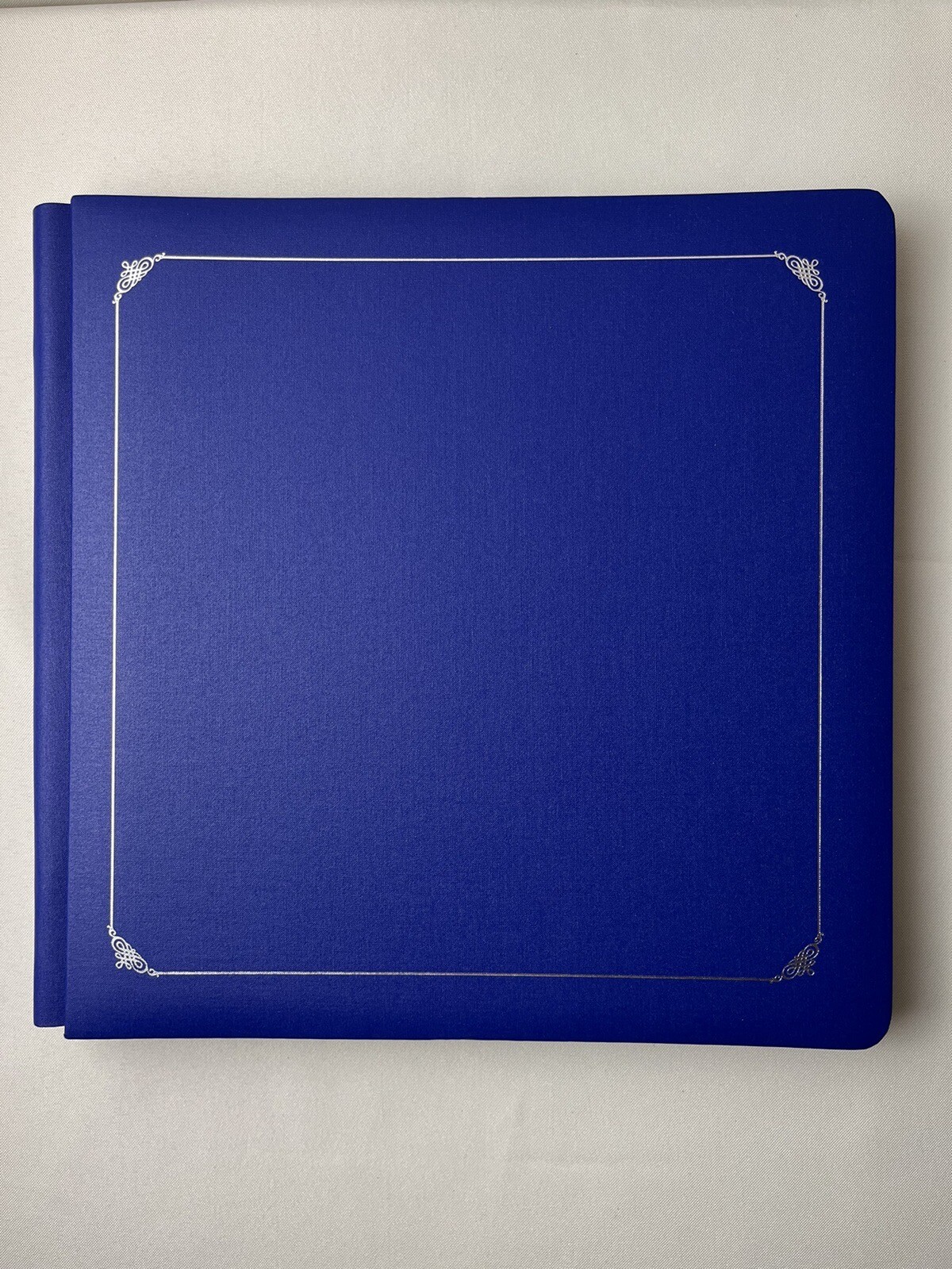 Creative Memories 12x12 Album Sapphire Blue Original-Silver Foil w/pg new