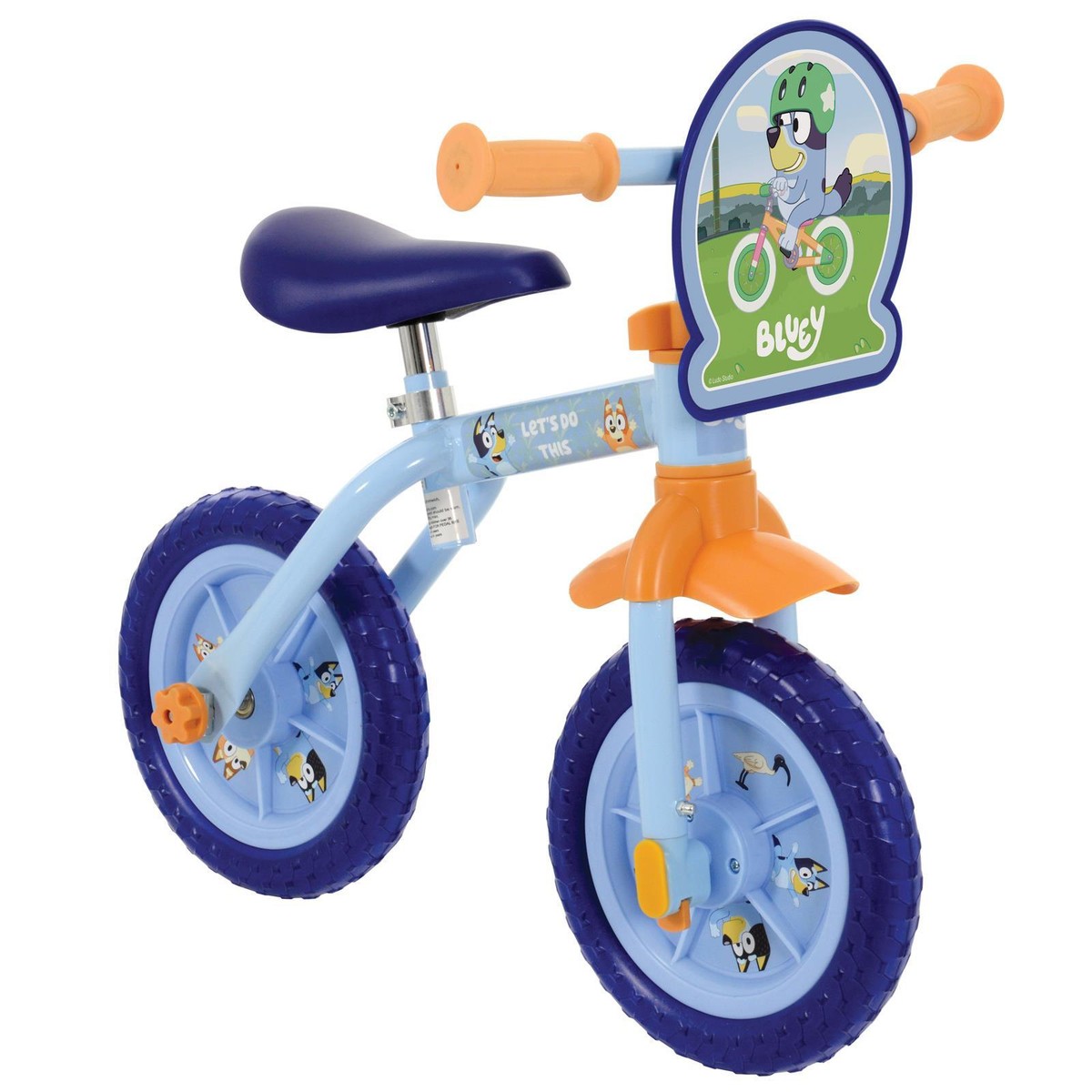 Bluey Kids Training Bike 10in (25cm) Adjustable Height Removable
