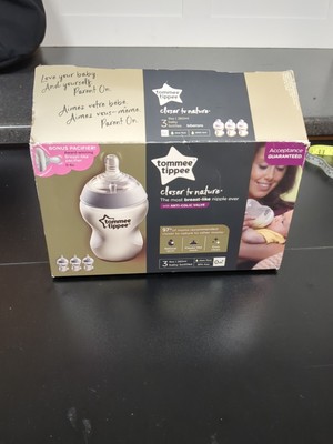 Tommee Tippee Closer To Nature 3-Pack Newborn Baby Bottles Extra Slow Flow 9 Oz