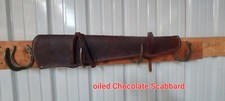 HORSE Tack Gun scabbard dark oiled rough out Western gift hunter hunting
