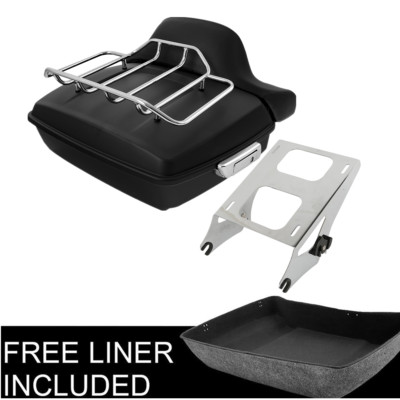 Chopped Pack Trunk Pad Mount Rack Fit For Harley Tour Pak Road Glide 14-24 Matt