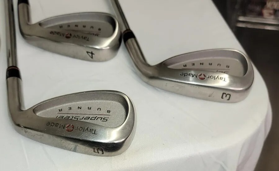 TaylorMade SuperSteel Burner 39 +Pitch & Sand Wedge Iron Set Steel