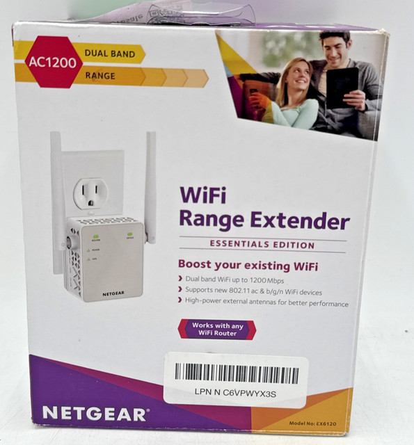 NETGEAR AC1200 Wi-Fi Range Extender - EX6120
