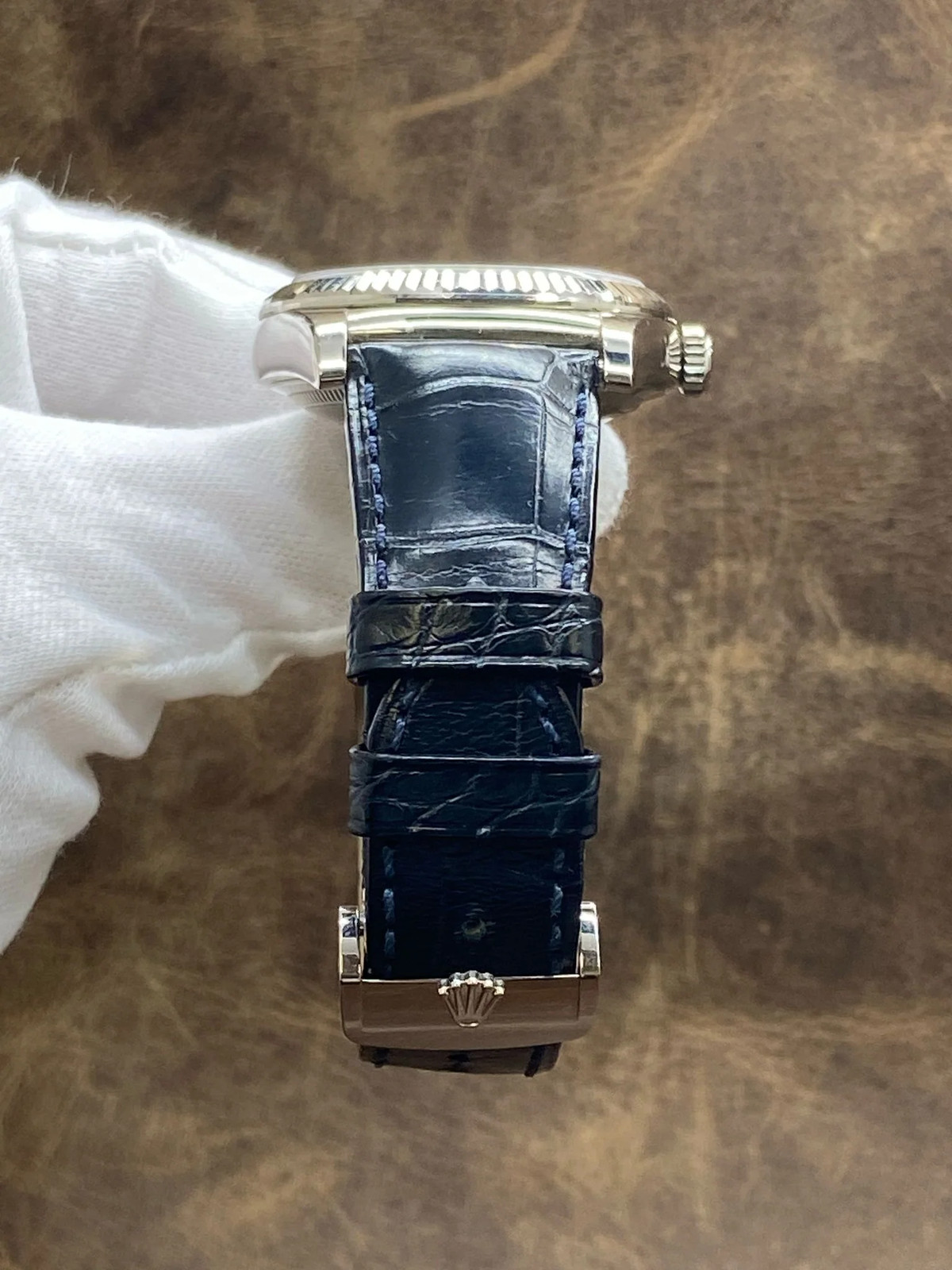Rolex President Day Date 36mm RARE 118139 Silver Diamond Dial Automatic Men's Wa image 7