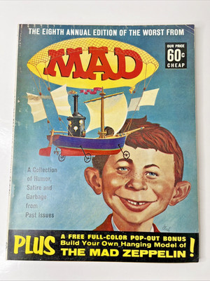 1965 MAD Magazine 8th Annual Edition Of The Worst from MAD With Zeppelin Insert!