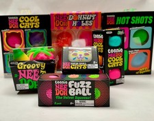 NeeDoh Teenie Cool Cats 4-Pack Schylling Squishy Kittens Fidget Stress Toy NIB