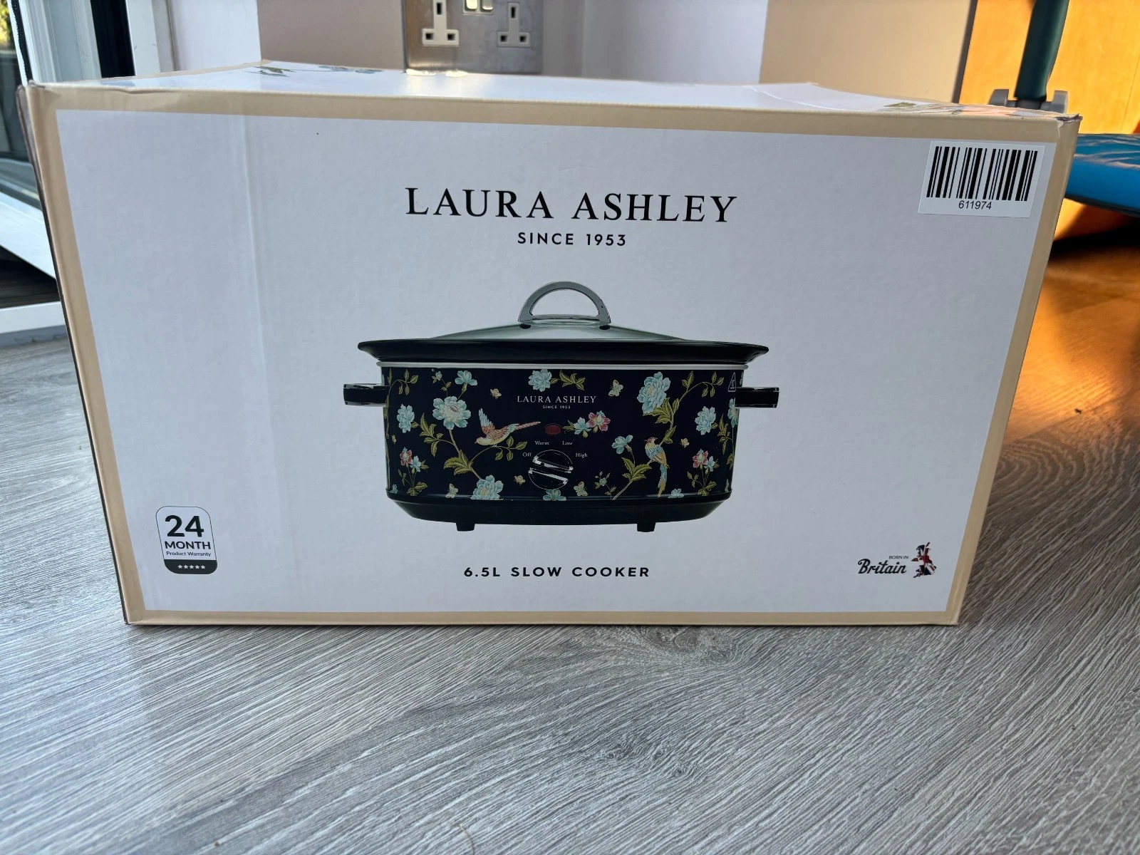 Laura Ashley Slow Cookers 6.5L Large Capacity for 8 to 10 People Elevan NEW