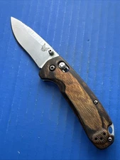 Benchmade 15031-2 North Fork Folder Knife Wood Handle S30V Steel Axis Lock