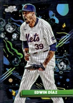 Edwin Díaz 2025 Topps Chrome Cosmic #173 New York Mets