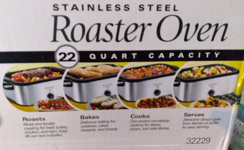 NEW 22-Qt Roaster Oven, Stainless Steel