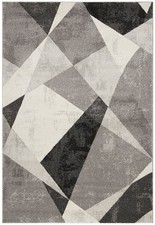 Nova Patio NV02 Geometric Triangles Modern Abstract Rug in Various Sizes