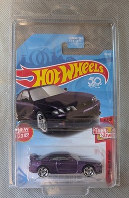 Hot Wheels Purple Nissan Skyline GT-R R33 1/64 HW Then And Now New