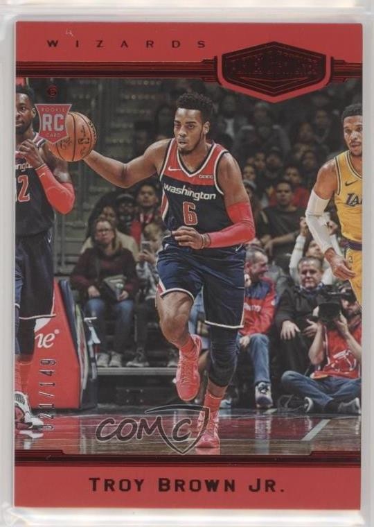 2018 Panini Chronicles Plates and Red 21/149 Troy Brown Jr Rookie Patch RC 0ad