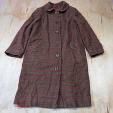 Vintage Pendleton 100 Virgin Wool Plaid Belted Jacket Coat USA Women s Small/M