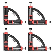 4Pcs 7.48" Corner Clamp 90 Degree Right Angle Clamp Tool for Woodworking, Black