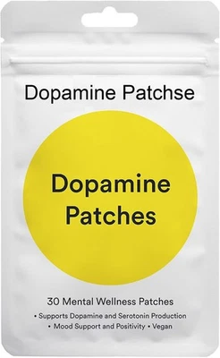 DOPAMINE PATCHSE Dopamine Patches | Well Being and Focus Support | Plant-Based Formula with Rhodi