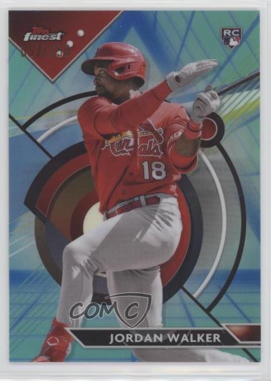 2023 Topps Finest Blue/Aqua Vapor Refractor 5/250 Jordan Walker Rookie RC 0rl8