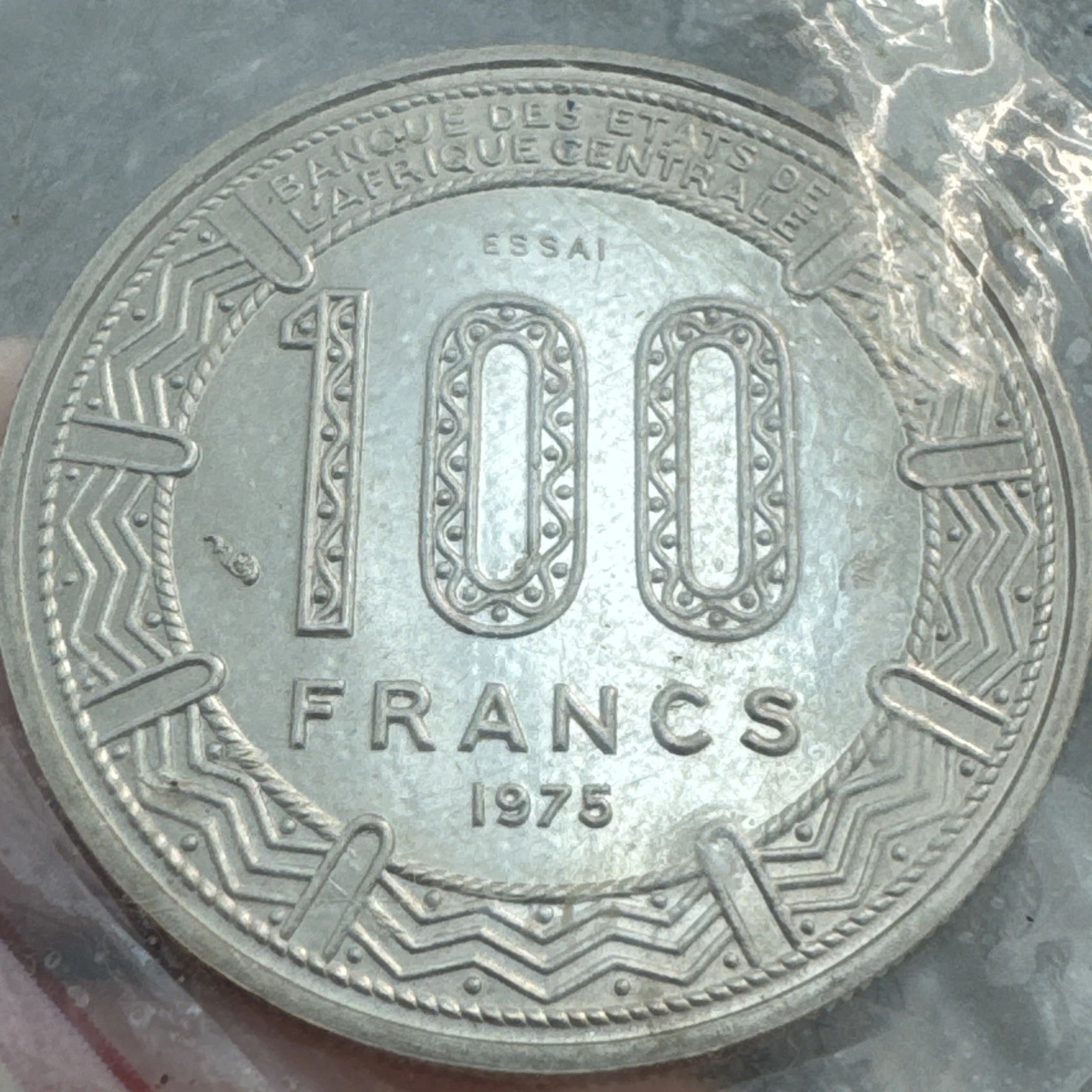 Pièce 100 Francs Monnaie De Paris Essai République Du Tchad 1975 R FDC