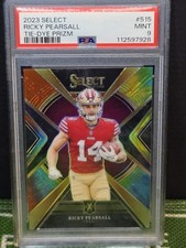 2023 Panini Select - 2024 XRC Ricky Pearsall #515 Tie-dye Prizm /25 (RC) PSA 9