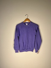 Jerzees Purple Crewneck Sweatshirt S β Vintage Made in USA Deadstock NWT