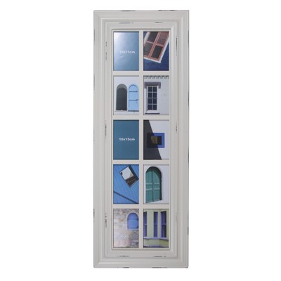 Northlight 35'' Distressed Windowpane Photo Collage Frame Wall Decor