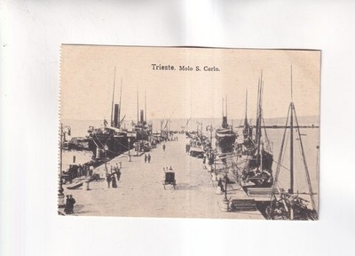 F6305) Postcard Trieste TRIESTE - Molo S. CARLO - Ships