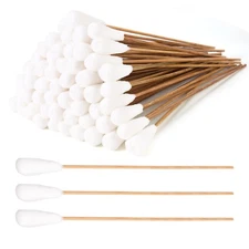 00pcs 10" Long Cotton Swabs 1/2" Tip Applicators Q Tip Cleaning Non-Sterile Bulk
