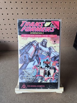 Transformers Generation 2 VHS - The Golden Lagoon & Prime Target - Roadshow PAL