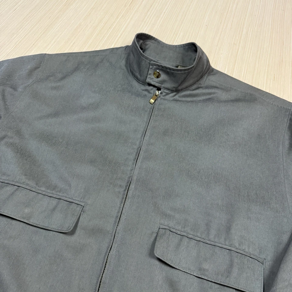 Cutter & Buck Vintage Harrington Jacket Rayon Bomber Men’s Large Golf 90s Y2K - Image 4 of 4