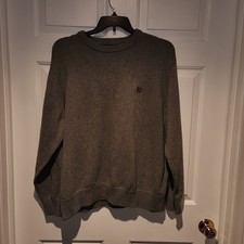 Men's sz 2X B Chaps Long Sleeved Grey Sweater