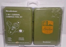 OUTDOOR ADVENTURE Survival Kit Multi-Pocket Tool Kit  Brookstone New Sealed 
