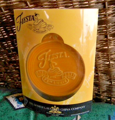 2011 Fiesta Homer Laughlin 75th Anniversary Marigold Christmas Ornament RETIRED
